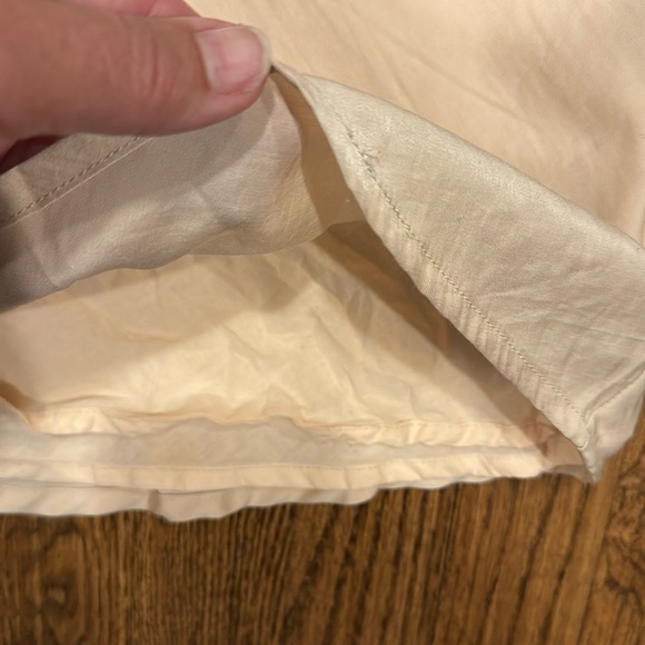 Princess Polly beige silky lined mini skirt with wrap around tie size 2 - Picture 3 of 8